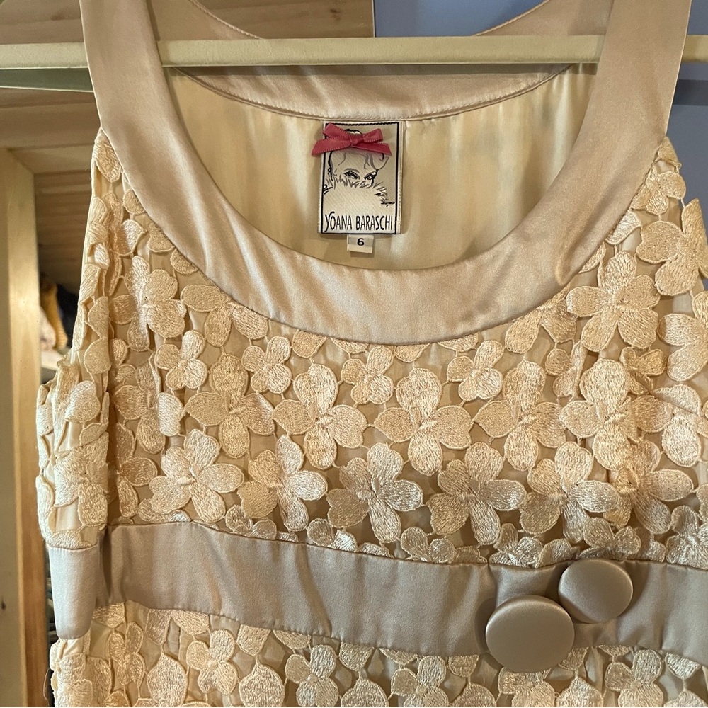 Beautiful cream embroidered dress!!